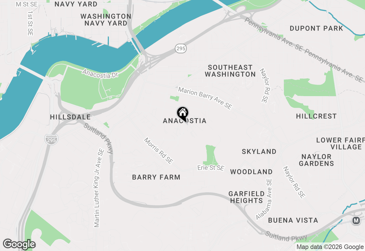 Map of 2317 16th Street Se #102, Washington, DC 20020