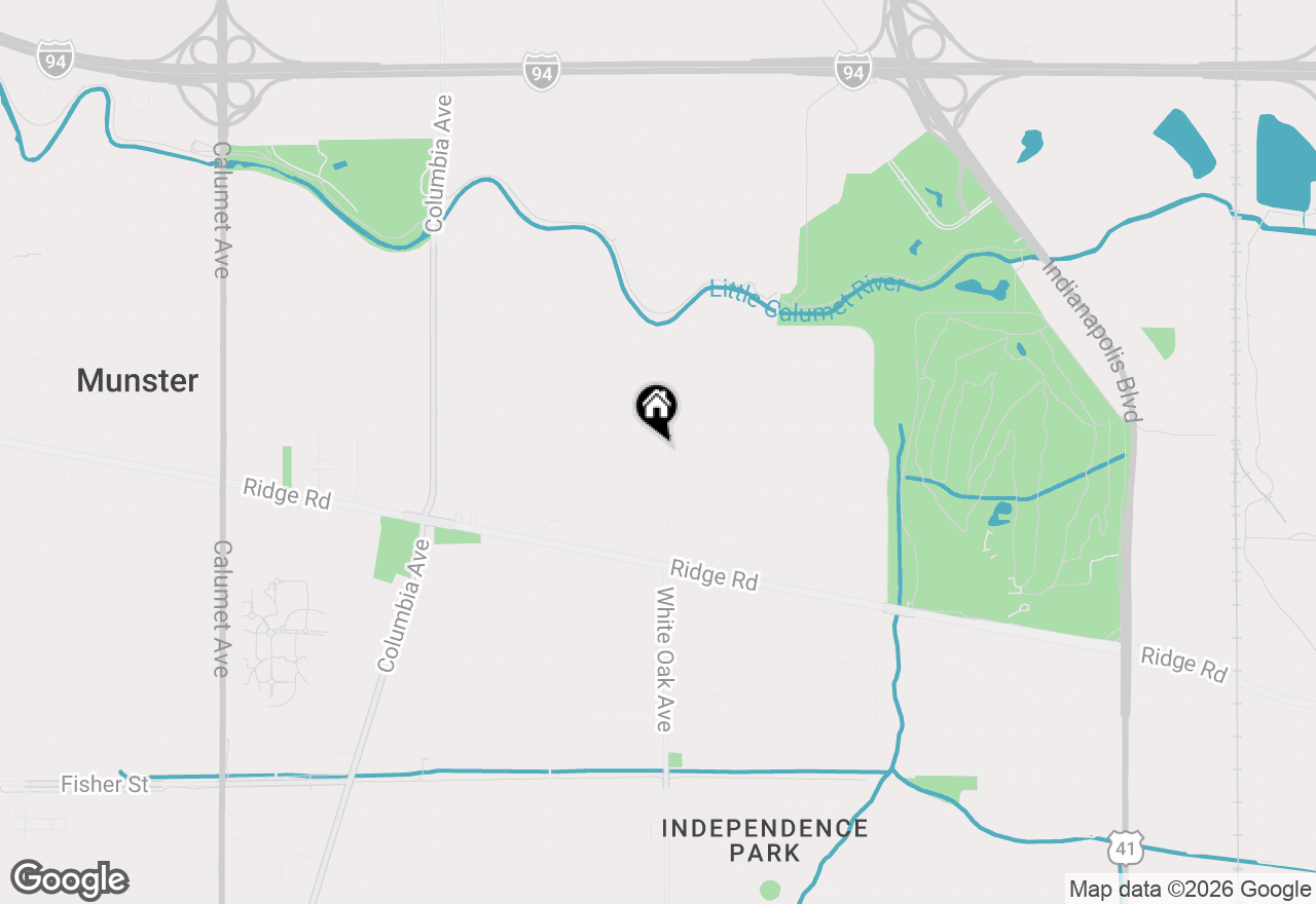 Map of 8322 White Oak Avenue, Munster, IN 46321