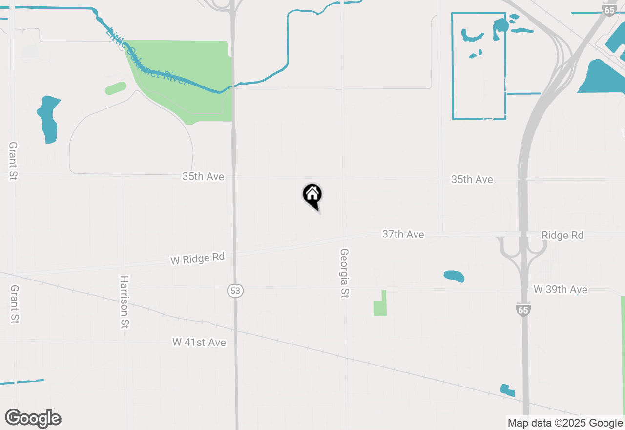 Map of 3632 Virginia Street, Gary, IN 46409