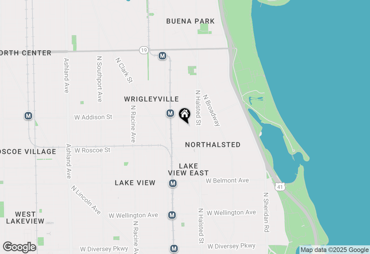Map of 3517 N Fremont Street #G, Chicago, IL 60657