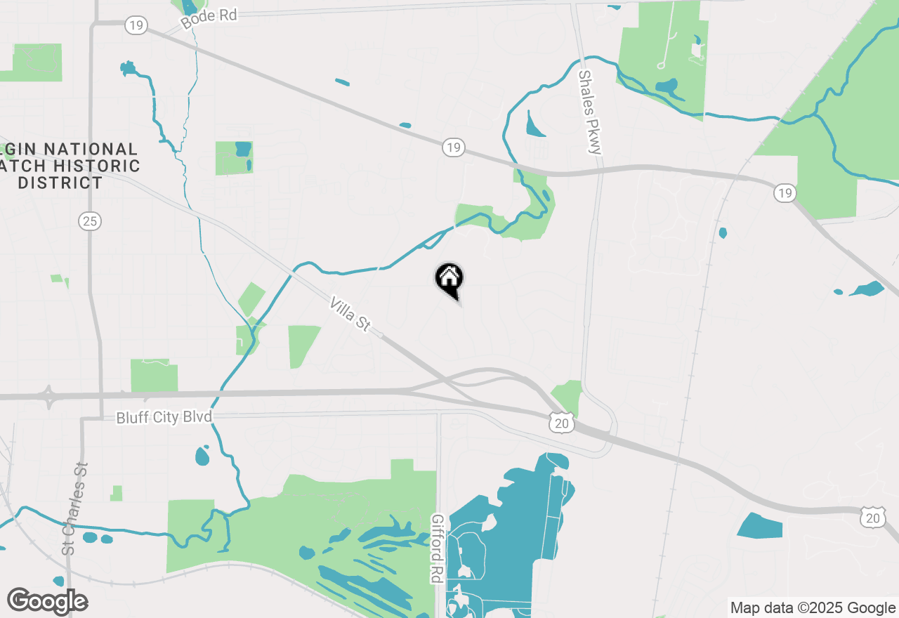 Map of 641 Natoma Drive, Elgin, IL 60120