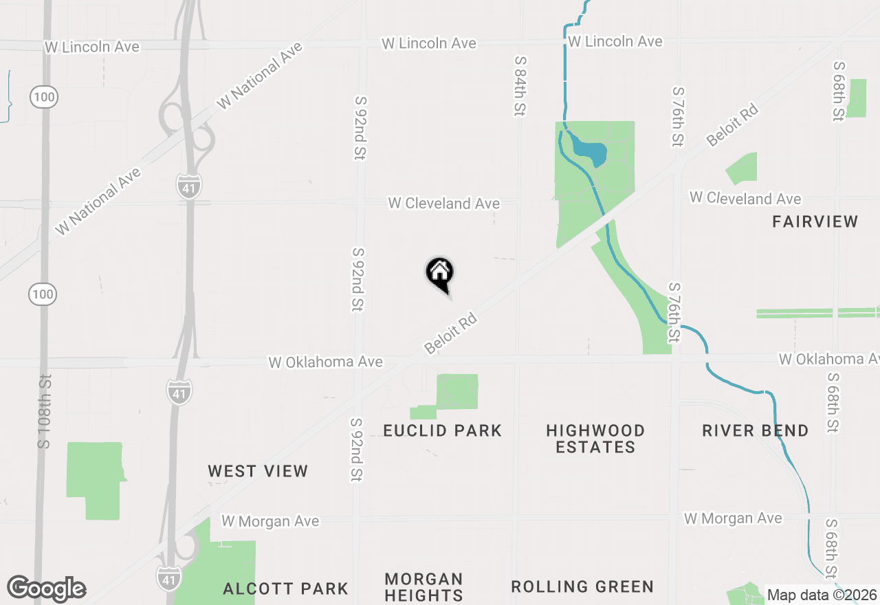 Map of 8718 W Stuth Ave, West Allis, WI 53227