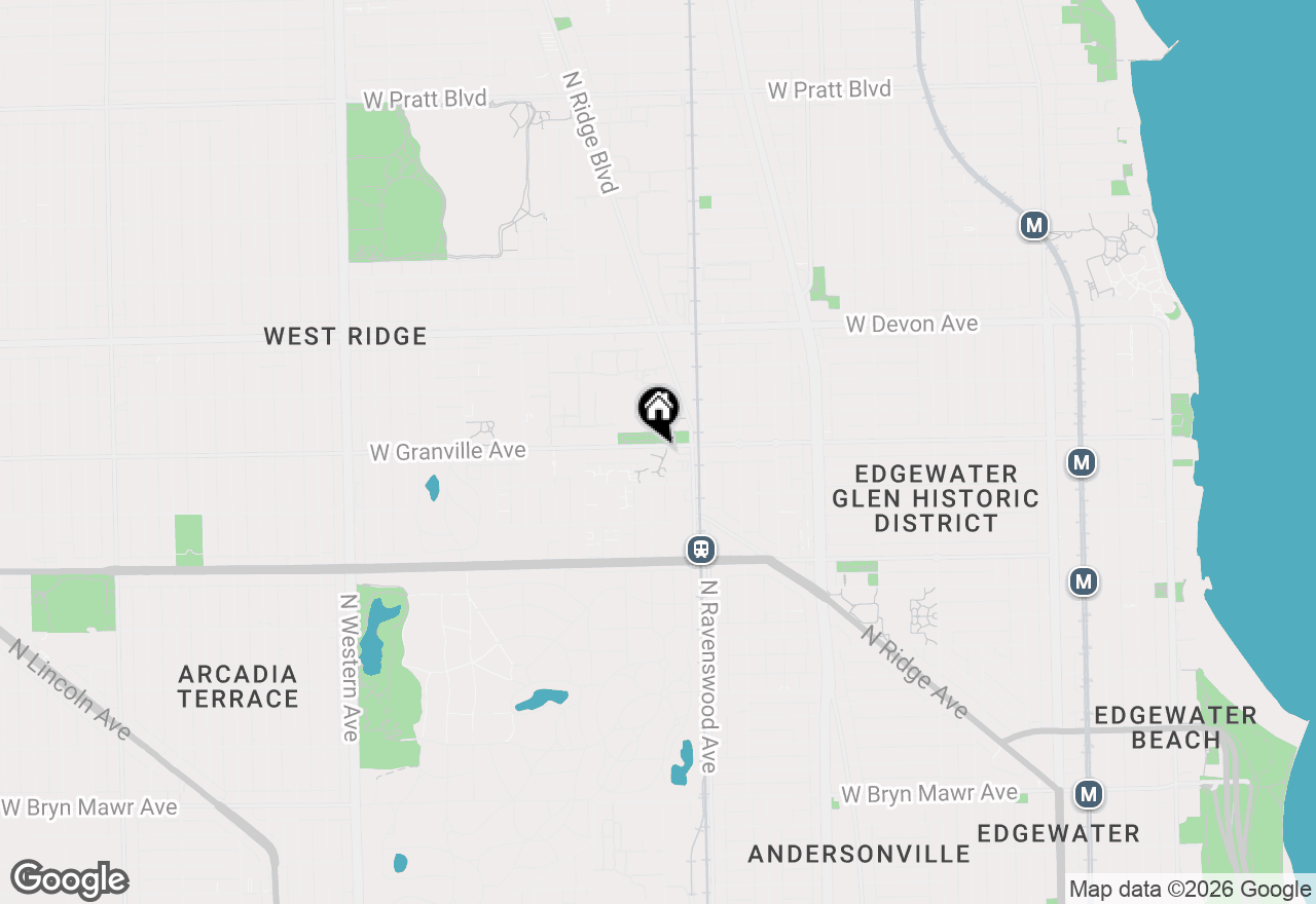 Map of 6175 N Wolcott Avenue #4C, Chicago, IL 60660