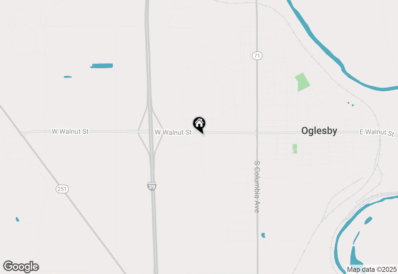 Map of 1 Marquette Avenue, Oglesby, IL 61348