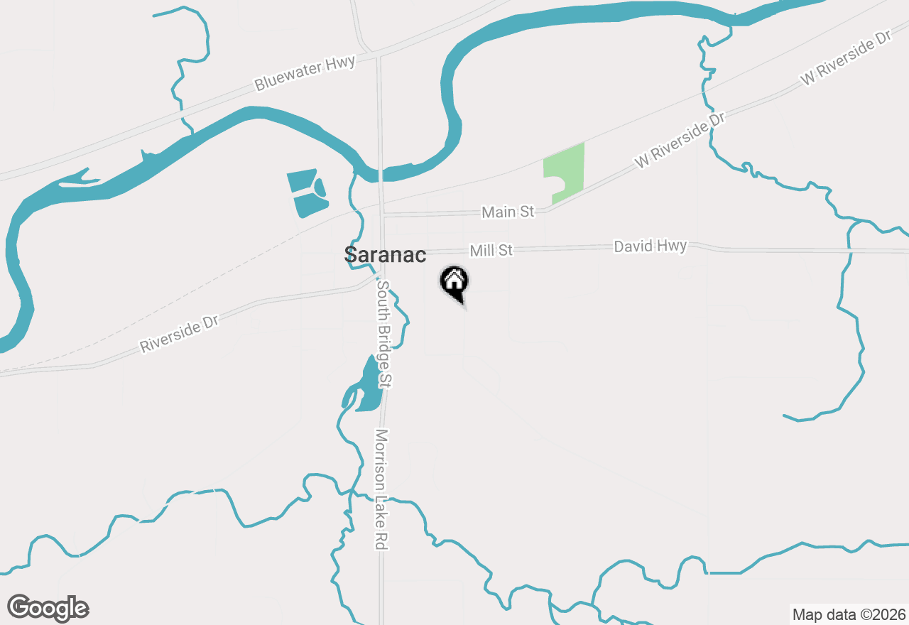 Map of 139 S Vosper Street, Saranac, MI 48881