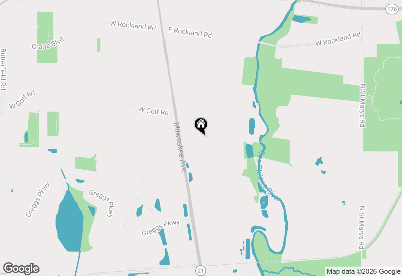 Map of 1110 Furlong Drive, Libertyville, IL 60048