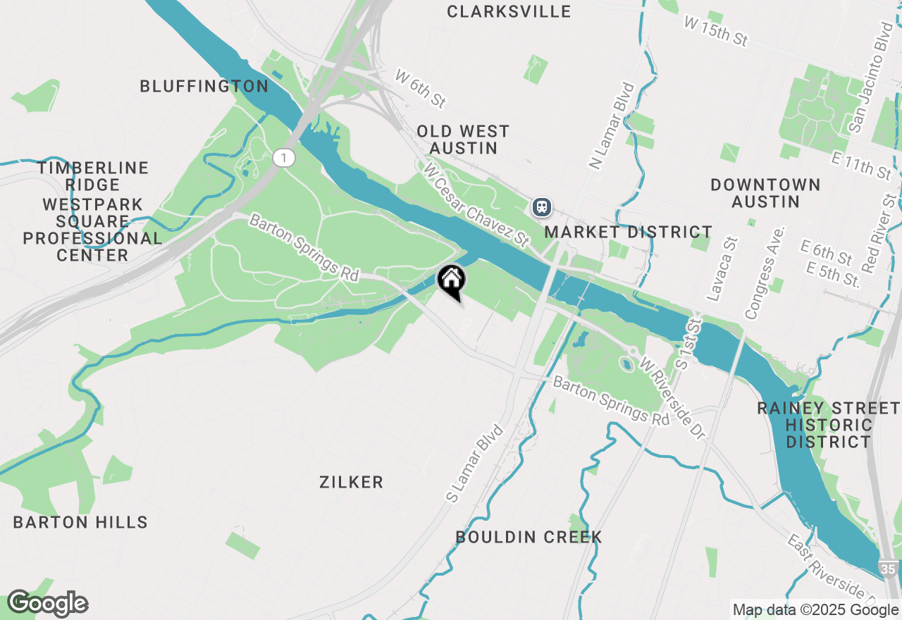 Map of 1900 Barton Springs Rd #4023, Austin, TX 78704
