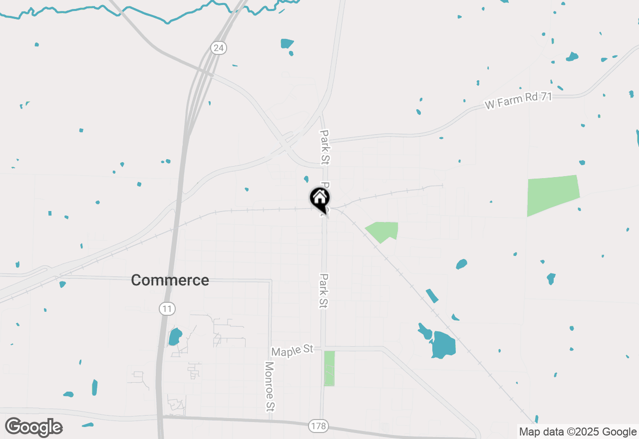 Map of 1021 Park Street, Commerce, TX 75428