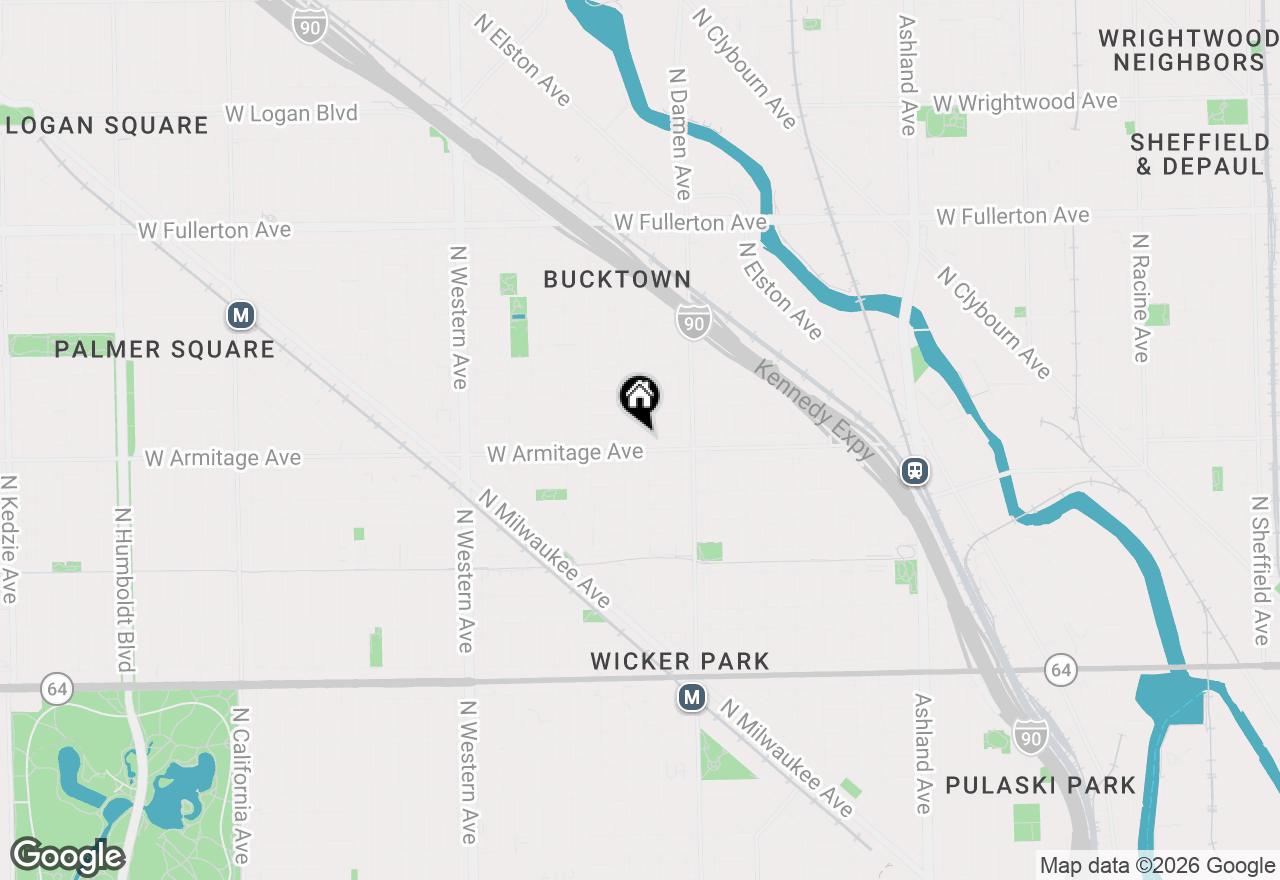 Map of 2009 N Hoyne Avenue, Chicago, IL 60647