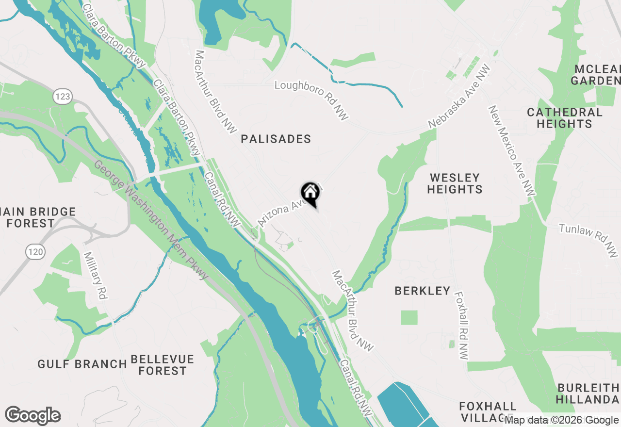 Map of 5176 Fulton Street Nw, Washington, DC 20016