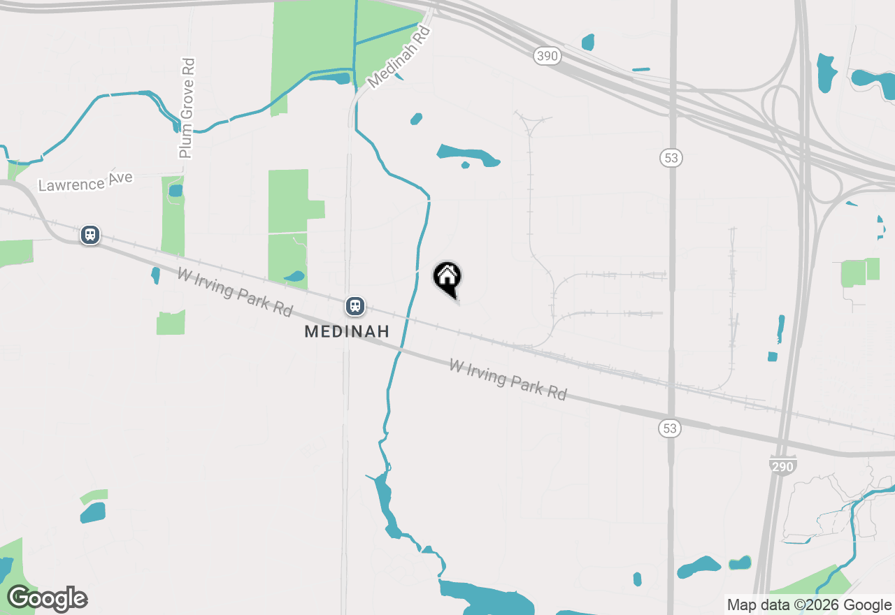 Map of 7N040 Eagle Terrace, Medinah, IL 60157