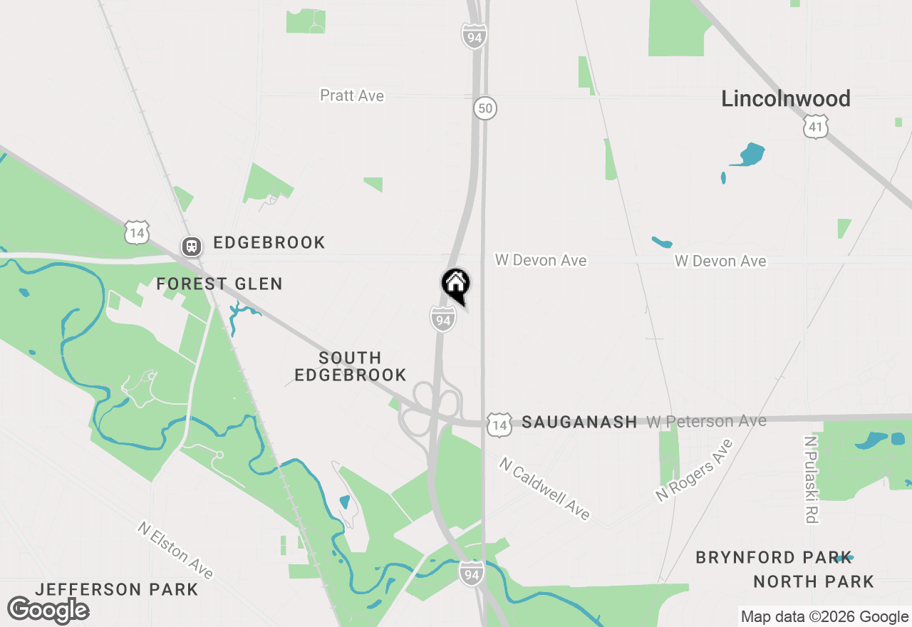 Map of (Address confidential), Chicago, Illinois 60646