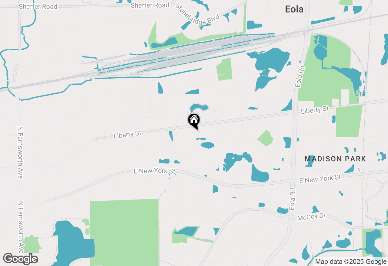 Map of 525 Wolverine Drive, Aurora, IL 60502