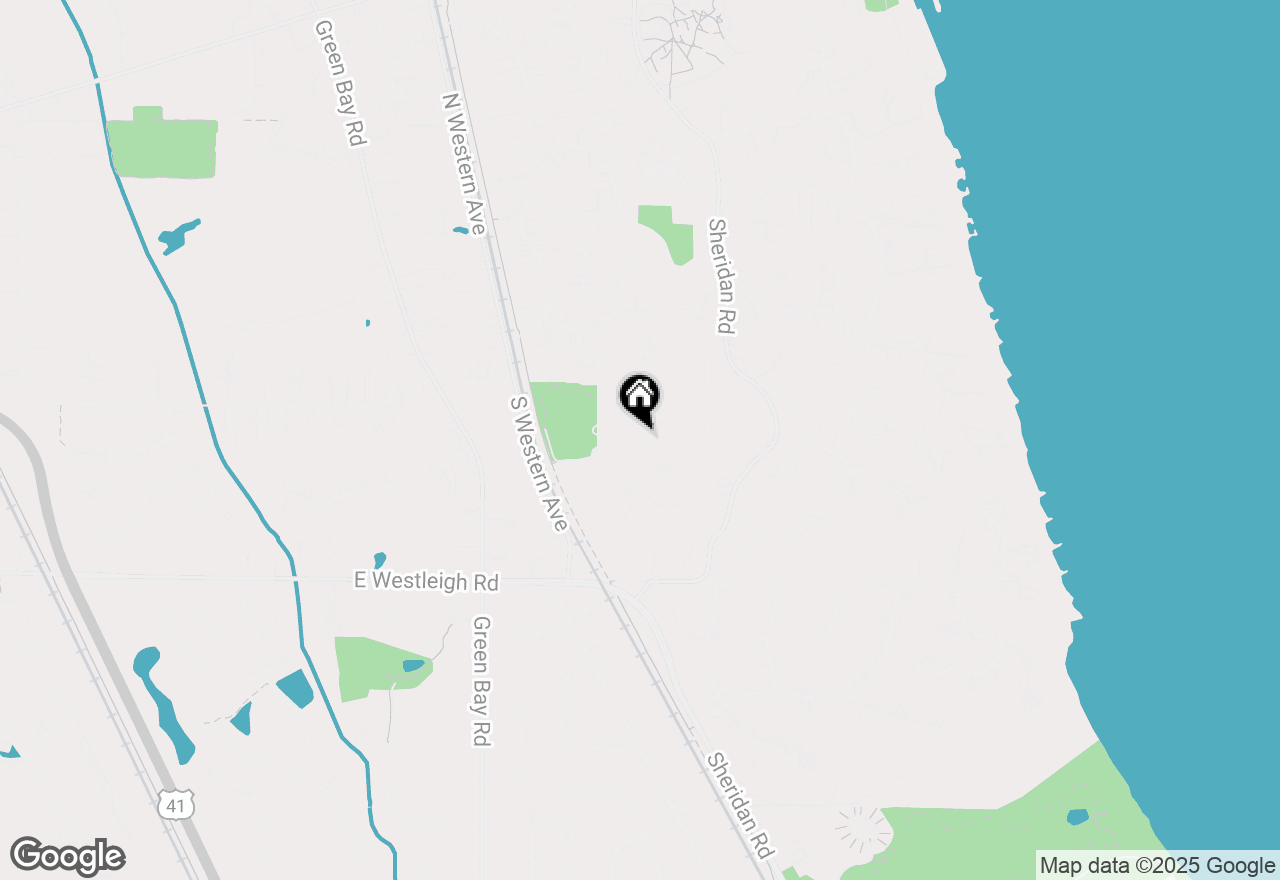 Map of 680 Highview Terrace, Lake Forest, IL 60045