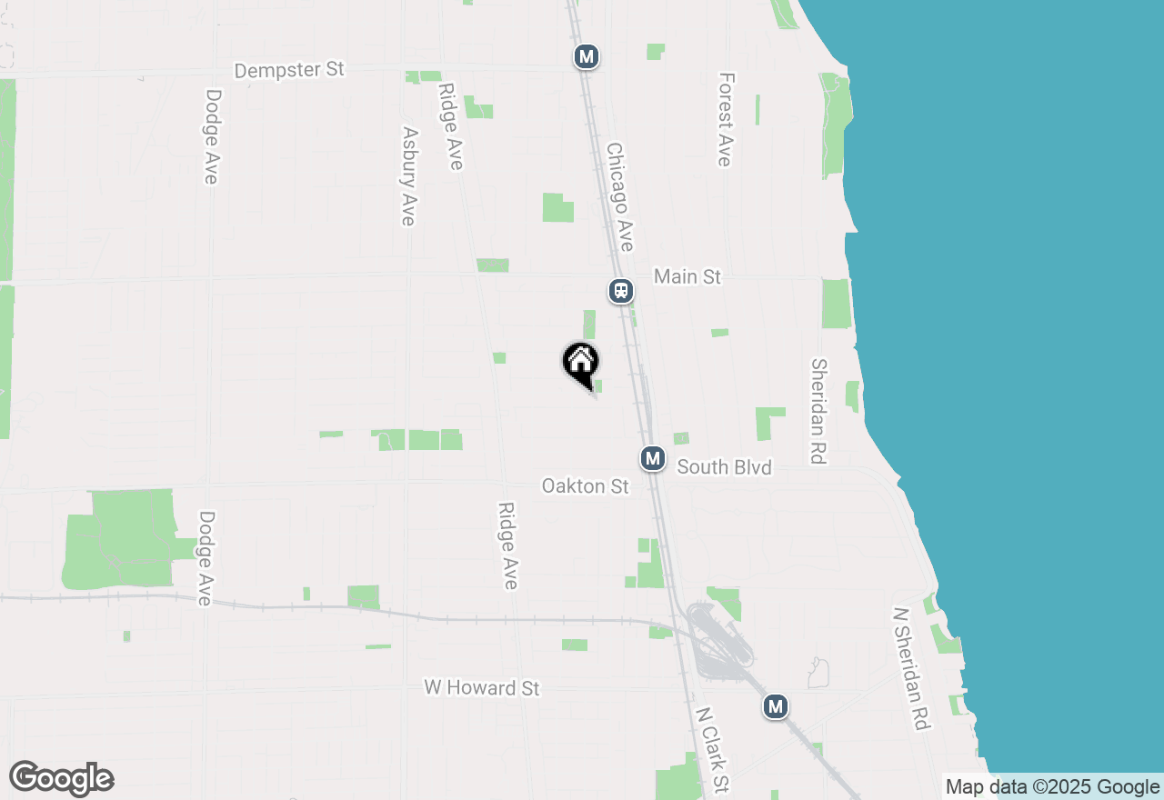 Map of 730 Reba Place #A3, Evanston, IL 60202