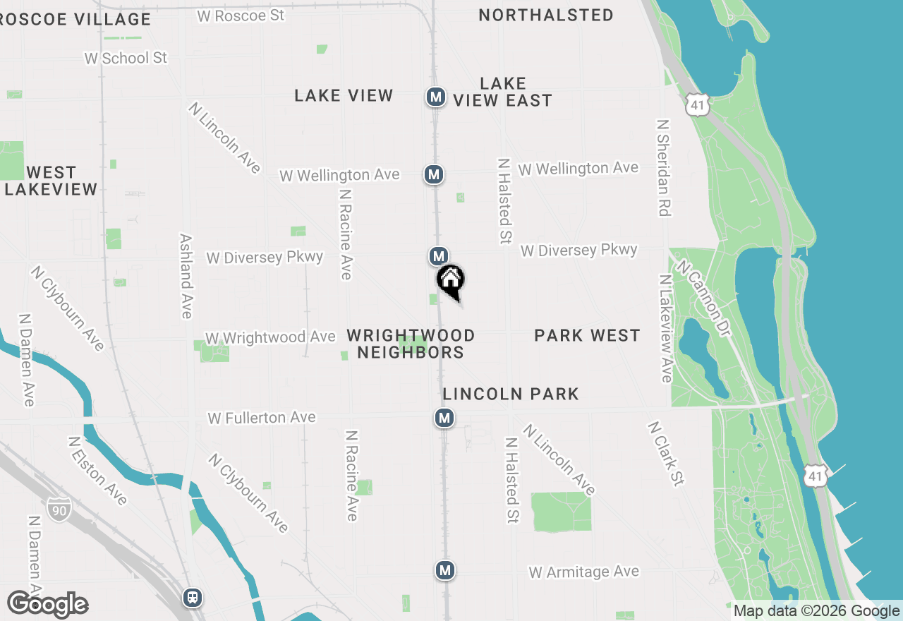 Map of (Address confidential), Chicago, Illinois 60614
