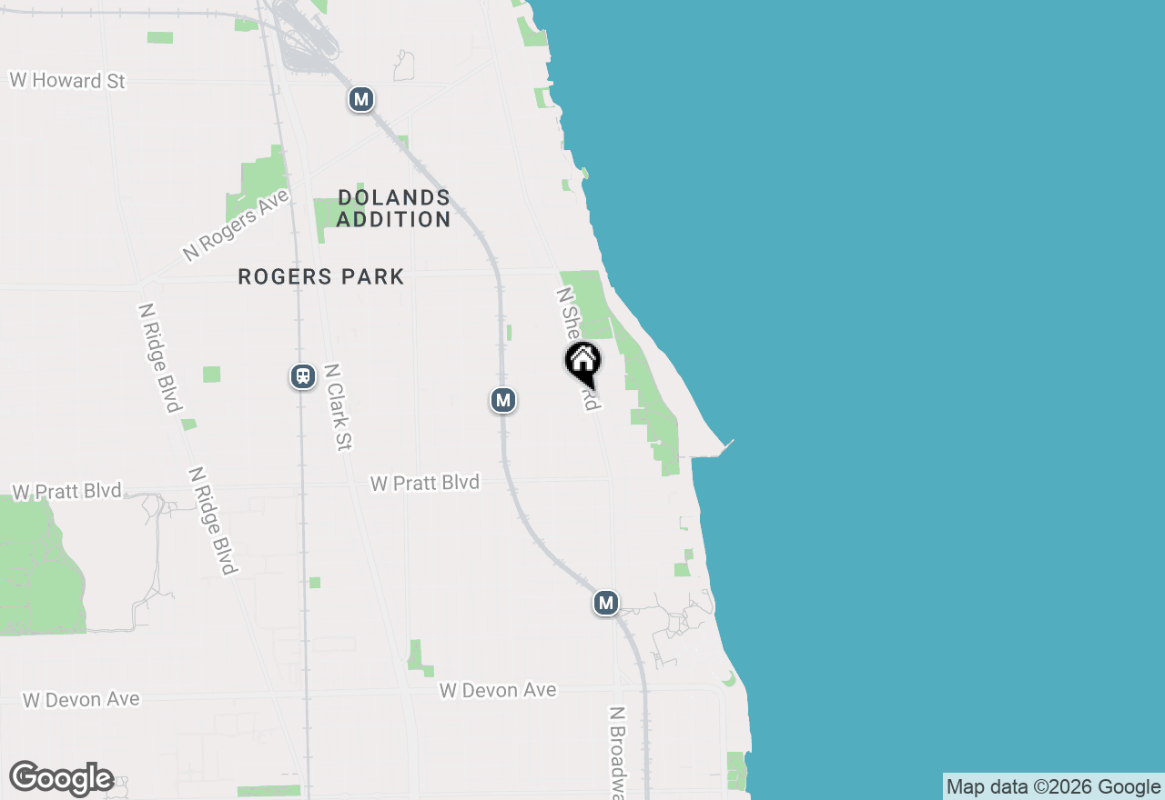 Map of 6954 N Sheridan Road #206, Chicago, IL 60626