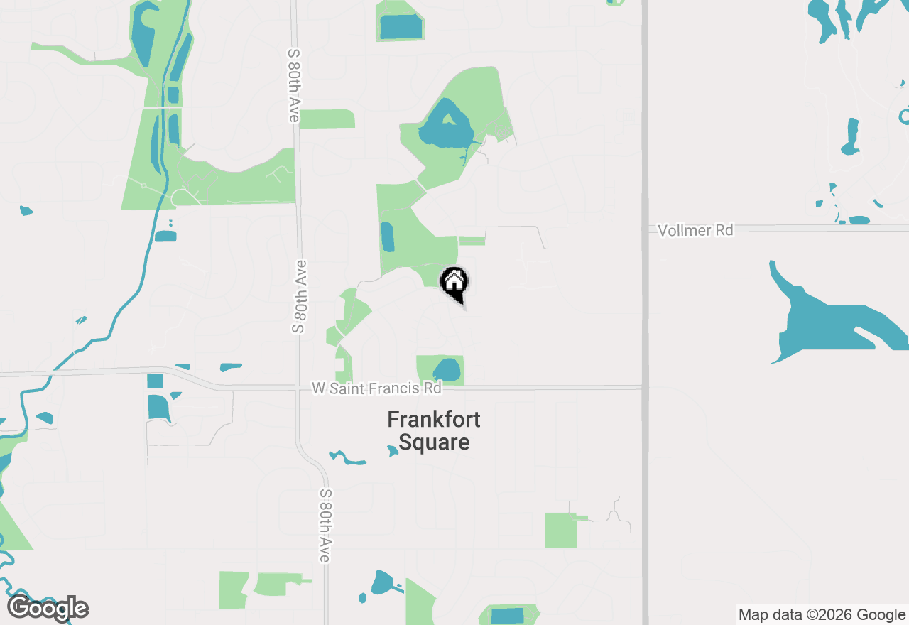 Map of 7654 W Moorefield Drive, Frankfort, IL 60423