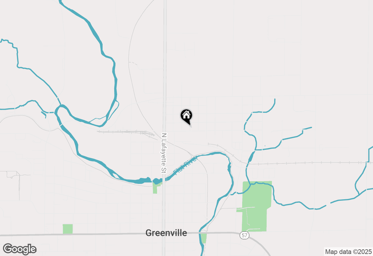 Map of 310 E Coffren Avenue, Greenville, MI 48838