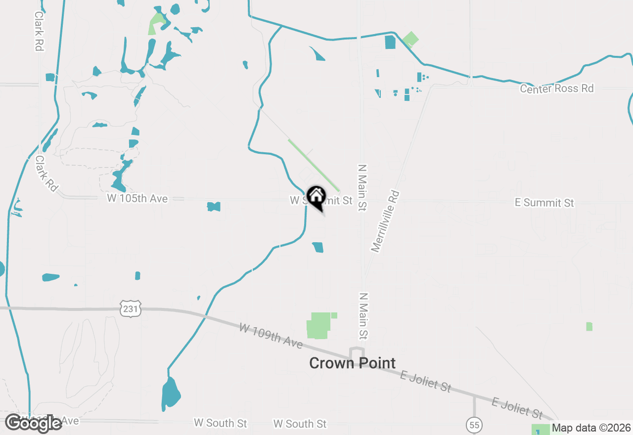 Map of 332 Summit Park Court S, Crown Point, IN 46307