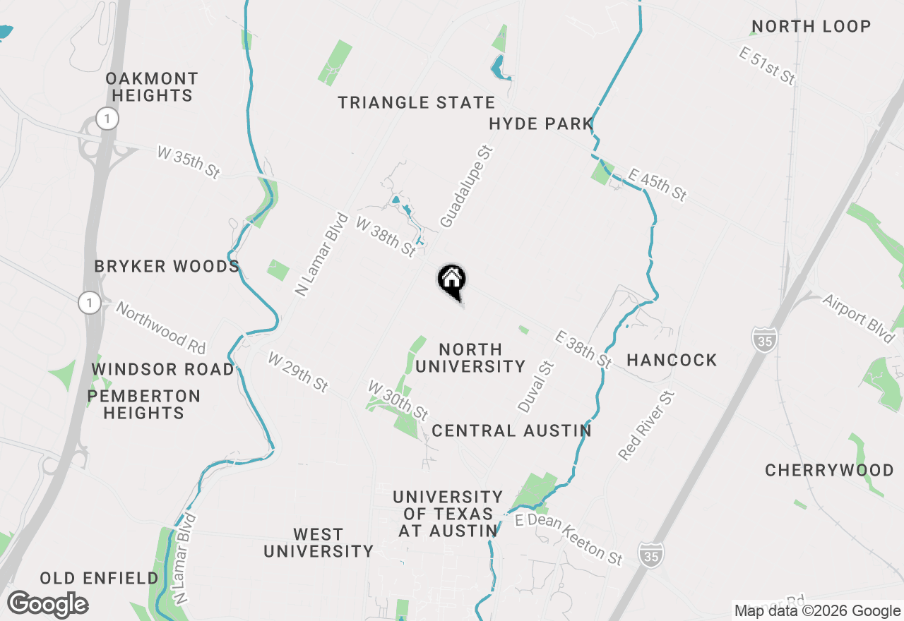 Map of 304 W 35th St, Austin, TX 78705