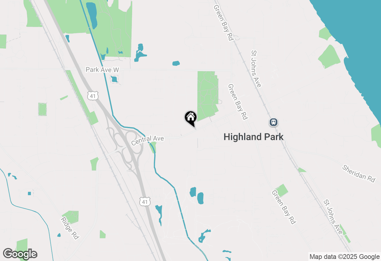 Map of 999 Central Avenue, Highland Park, IL 60035