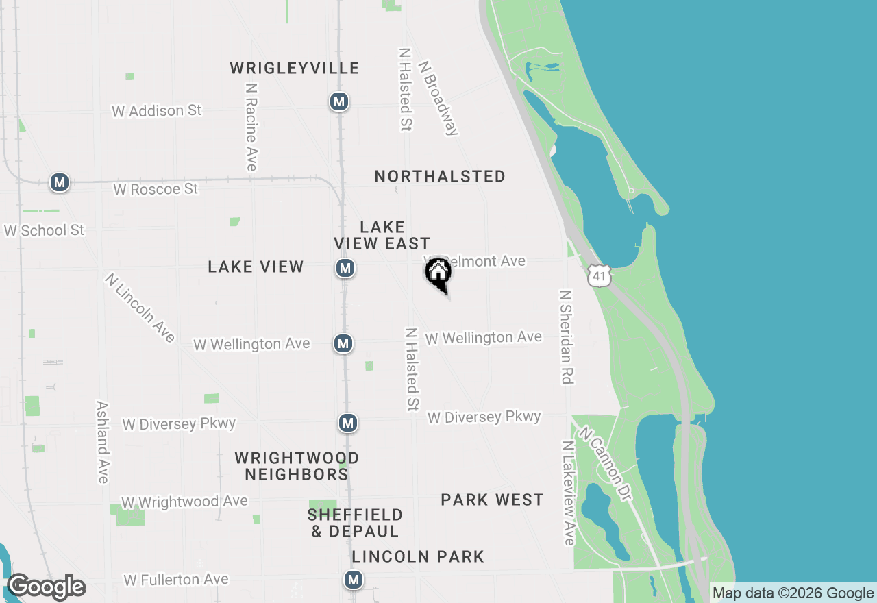 Map of 716 W Barry Avenue #3, Chicago, IL 60657