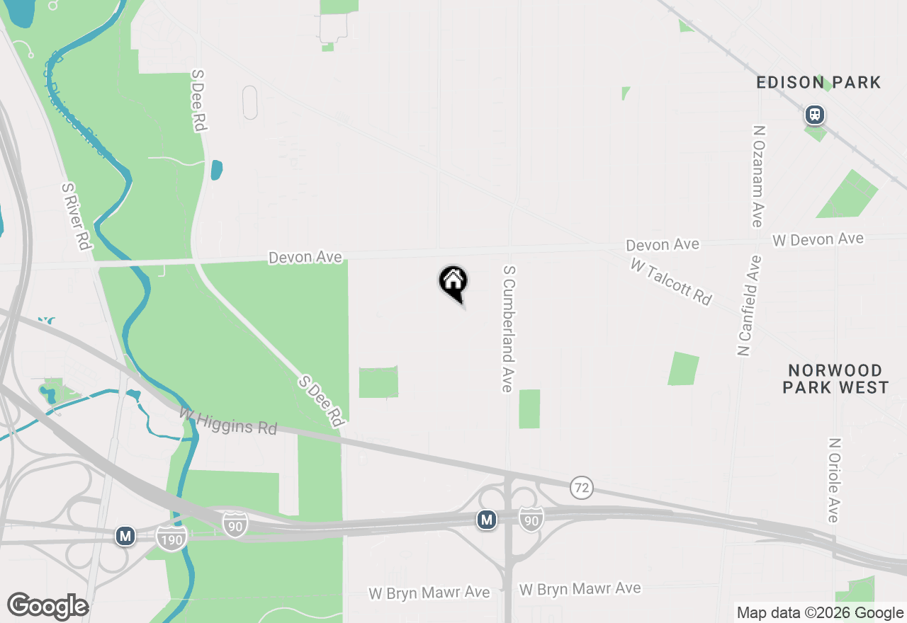 Map of 1344 S Chester Avenue, Park Ridge, IL 60068