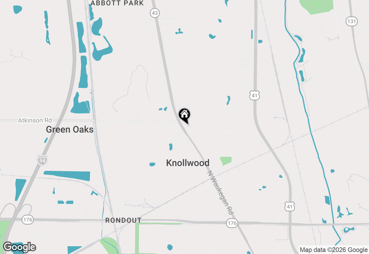 Map of 519 N Waukegan Road, Lake Bluff, IL 60044