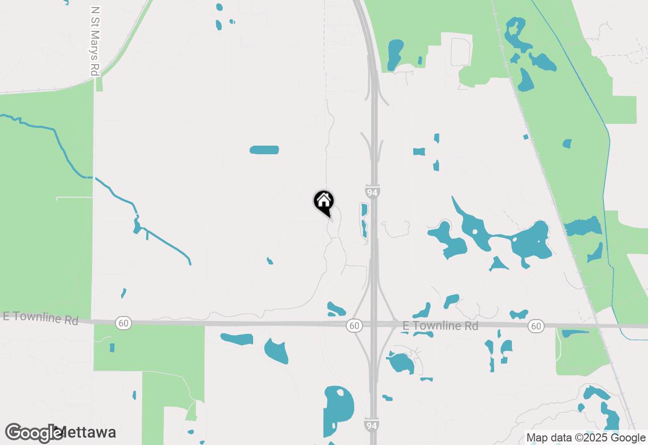 Map of 410 N Bradley Road, Mettawa, IL 60045