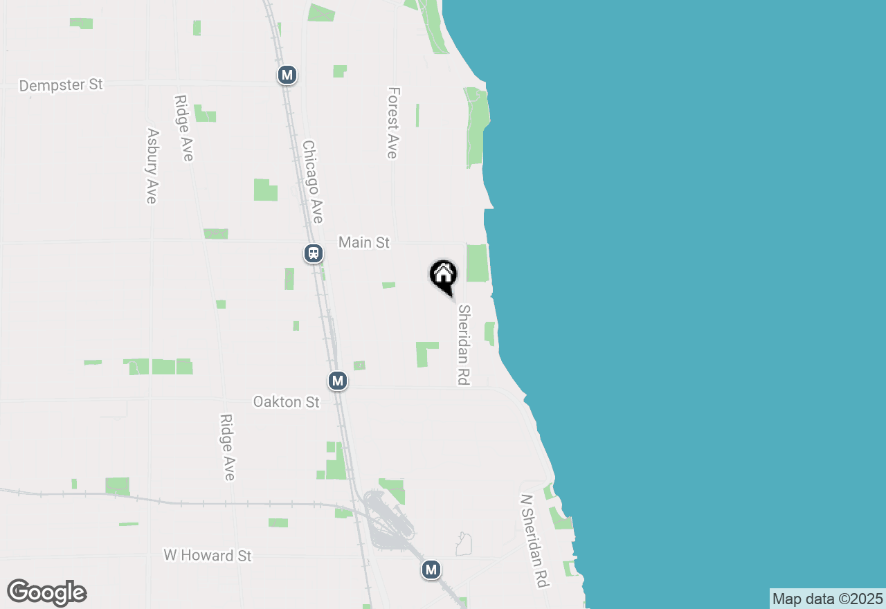 Map of 725 Michigan Avenue, Evanston, IL 60202