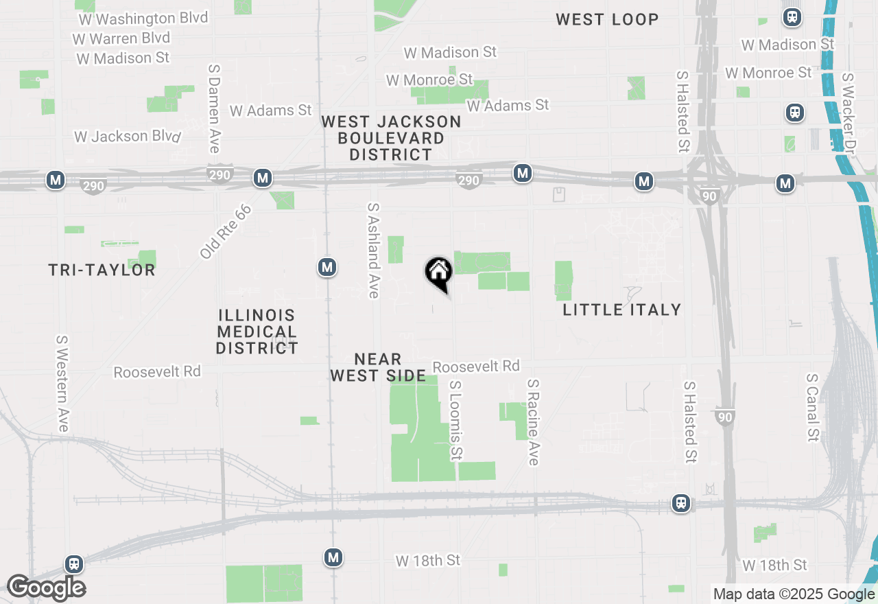 Map of 921 S Bishop Street #2, Chicago, IL 60607