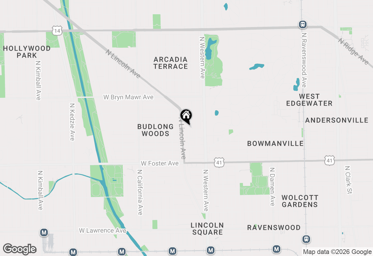 Map of 5400 N Campbell Avenue #2B, Chicago, IL 60625