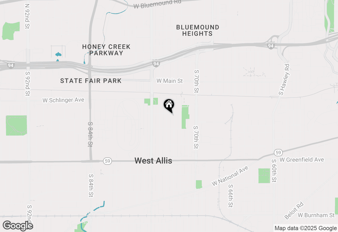 Map of 912 S 74th St, West Allis, WI 53214