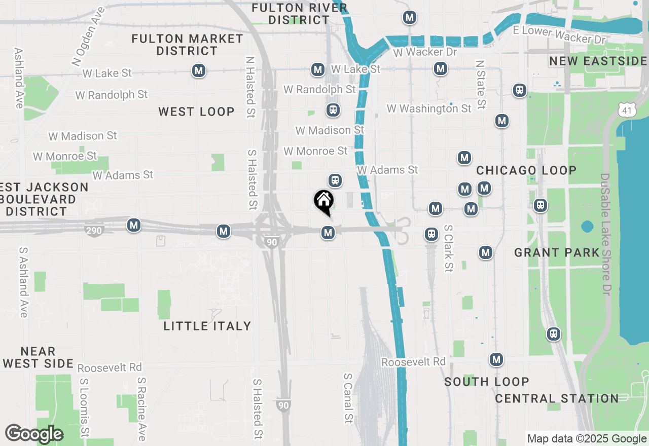 Map of 420 S Clinton Street #617A, Chicago, IL 60607
