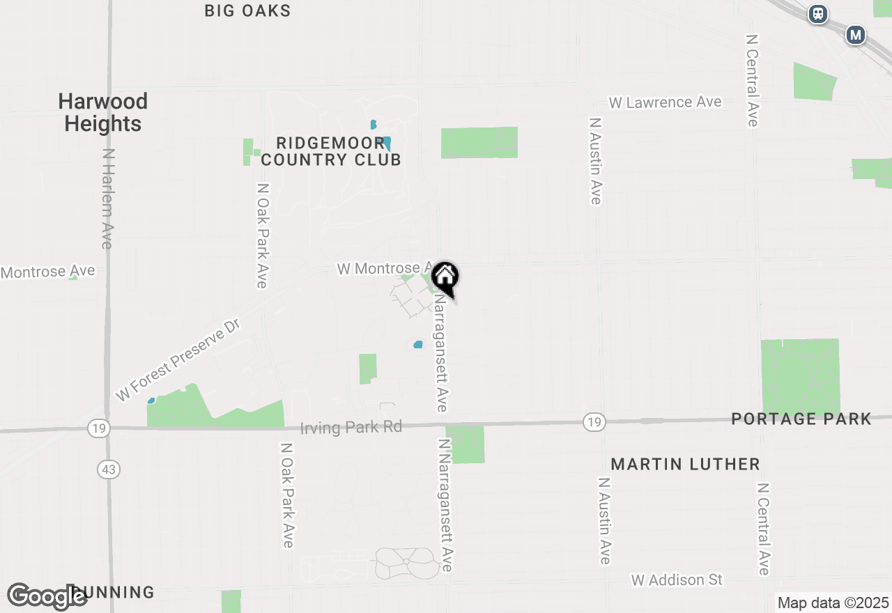 Map of 4259 N Narragansett Avenue, Chicago, IL 60634