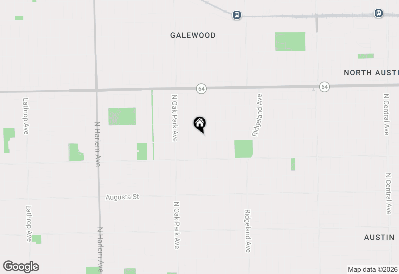 Map of 1007 Columbian Avenue, Oak Park, IL 60302