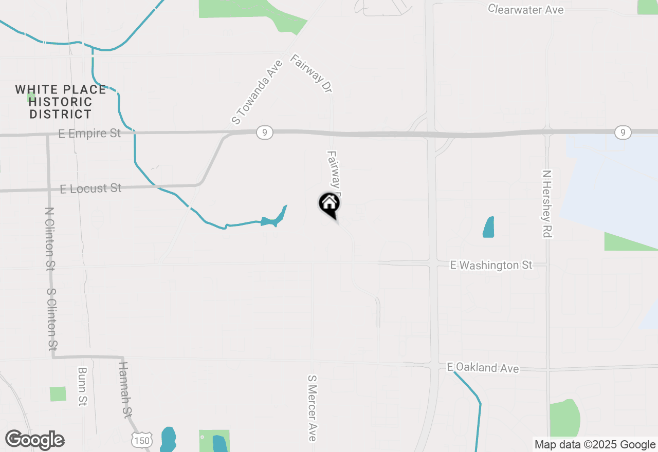 Map of 14 Canterbury Court #9, Bloomington, IL 61701