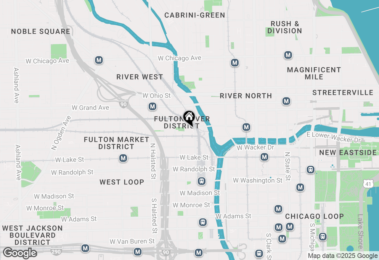 Map of 365 N Jefferson Street #3309, Chicago, IL 60661