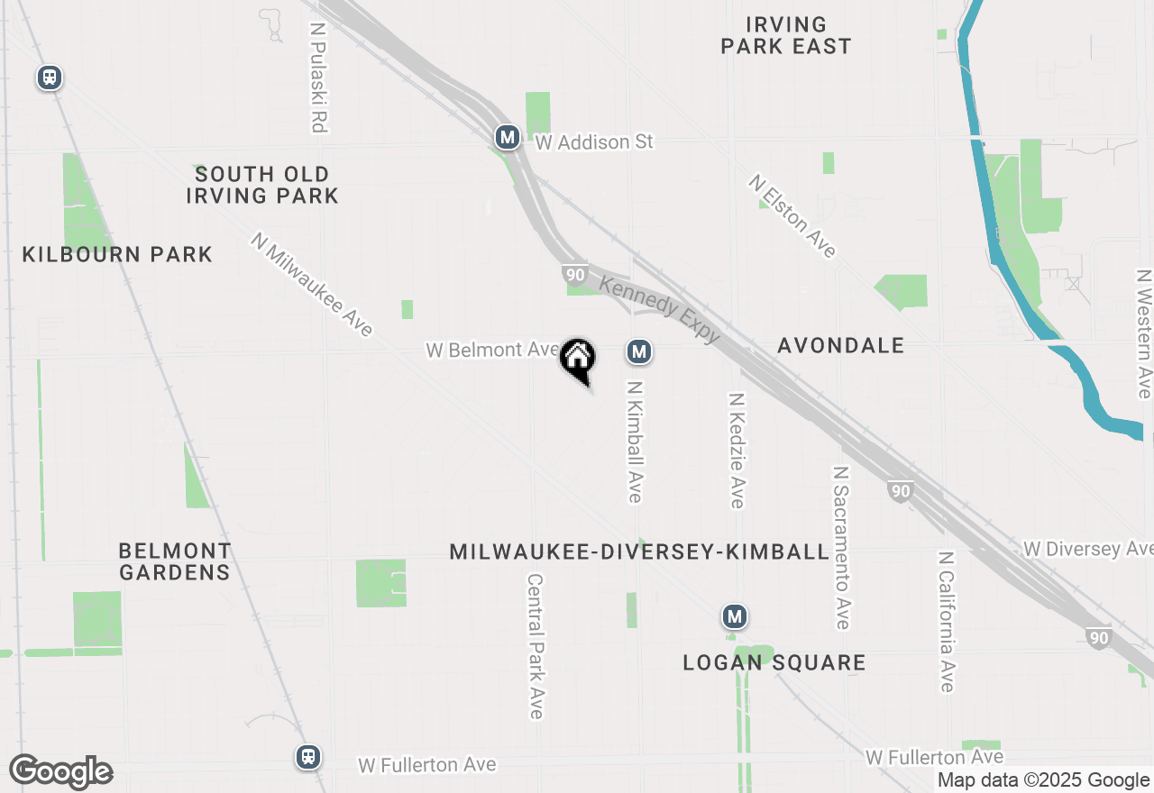 Map of 3100 N Saint Louis Avenue, Chicago, IL 60618