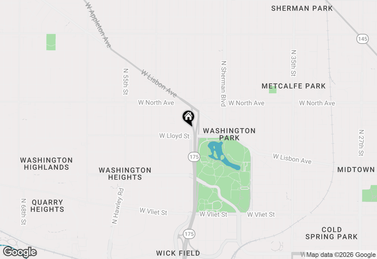 Map of 2129 N 47th St, Milwaukee, WI 53208