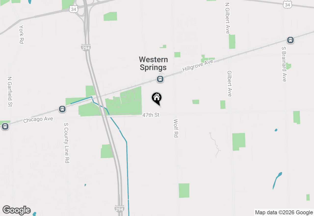 Map of 4645 Grand Avenue, Western Springs, IL 60558