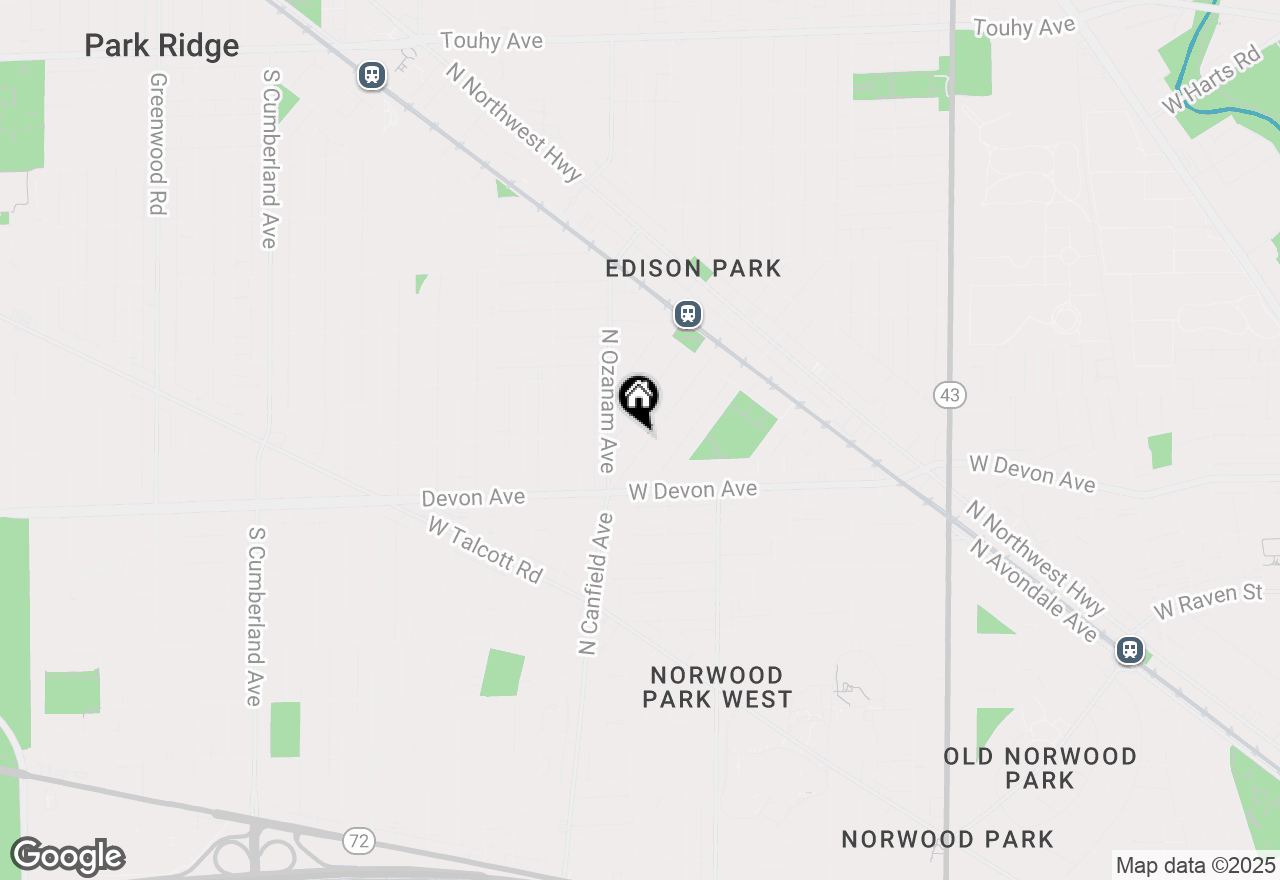 Map of 6511 N Oliphant Avenue, Chicago, IL 60631