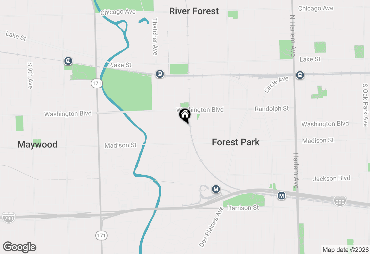 Map of 11 Forest Avenue #17, River Forest, IL 60305