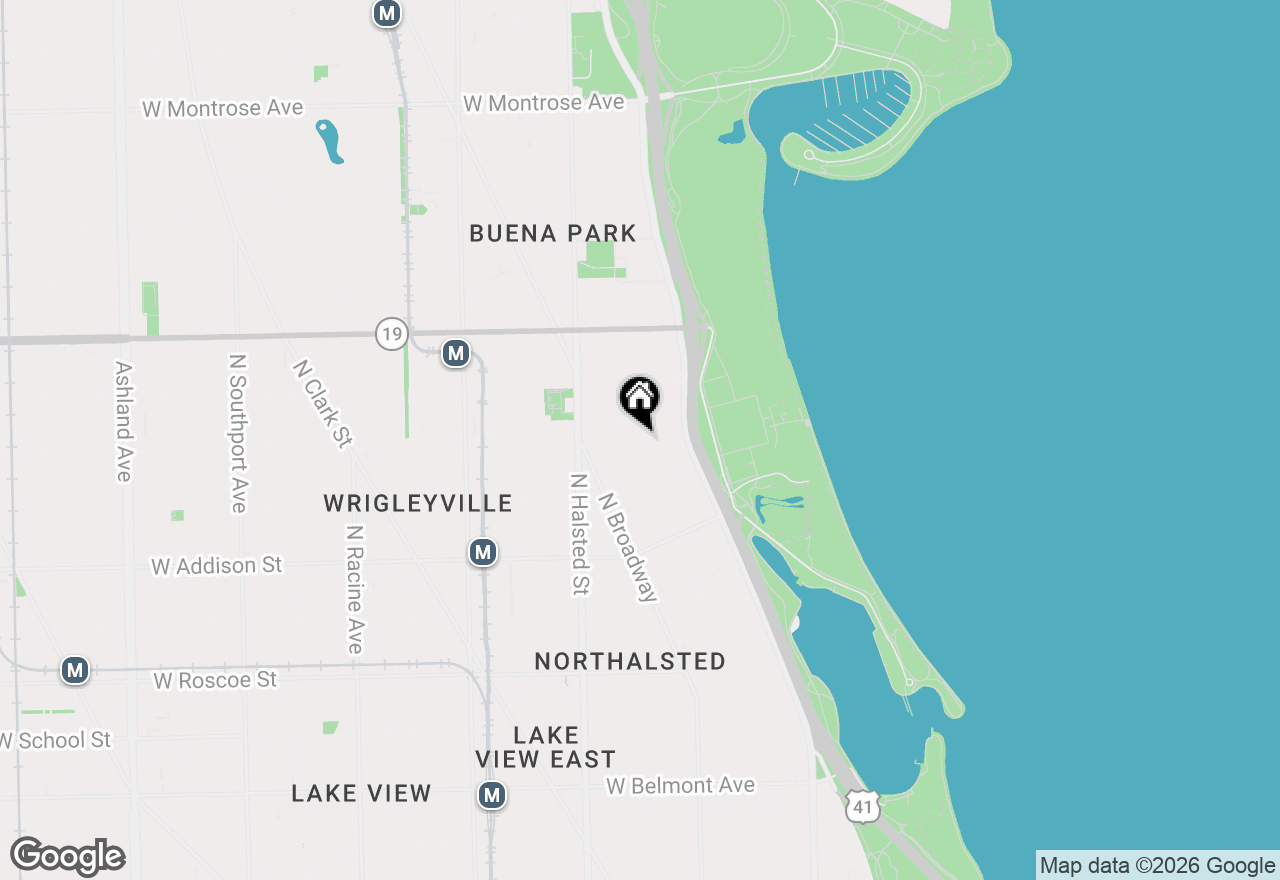 Map of 3745 N Pine Grove Avenue #3, Chicago, IL 60613