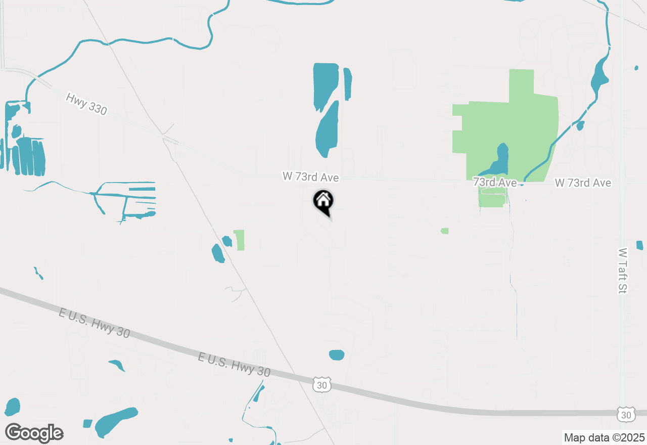 Map of 7459 Williams Street, Merrillville, IN 46410