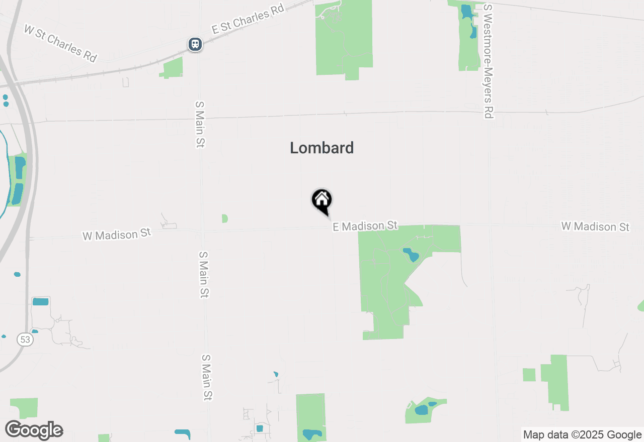 Map of 591 S Grace Street, Lombard, IL 60148