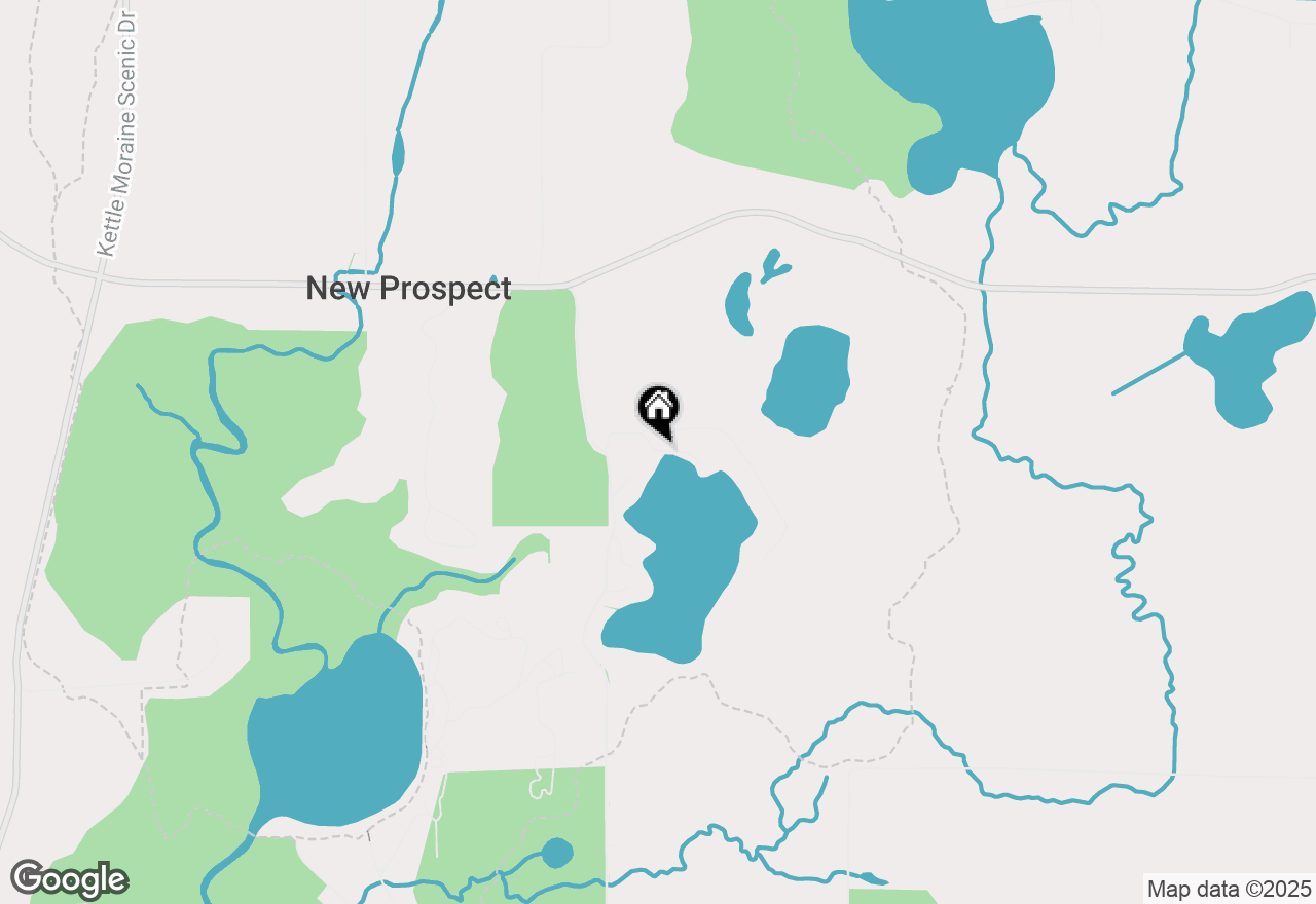 Map of N1940 Forest Lake Rd, Campbellsport, WI 53010