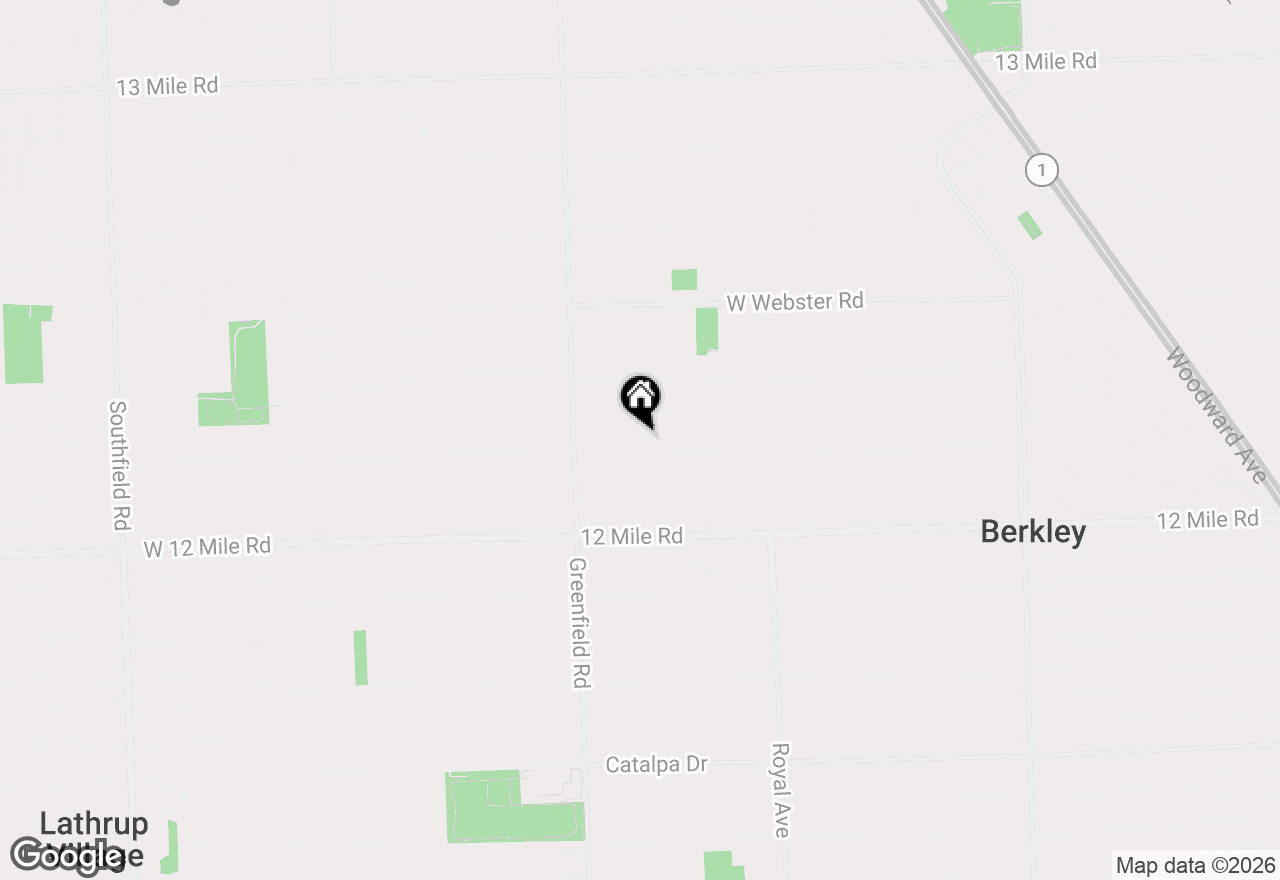 Map of 3753 Cummings Avenue, Berkley, MI 48072