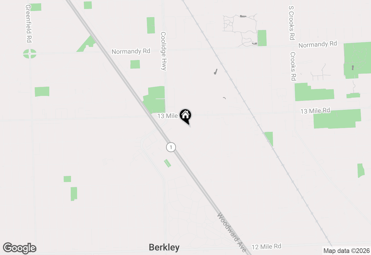 Map of 2930 Guilford Drive, Royal Oak, MI 48073